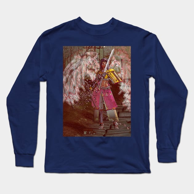 Sakura Samurai Long Sleeve T-Shirt by Sutilmente